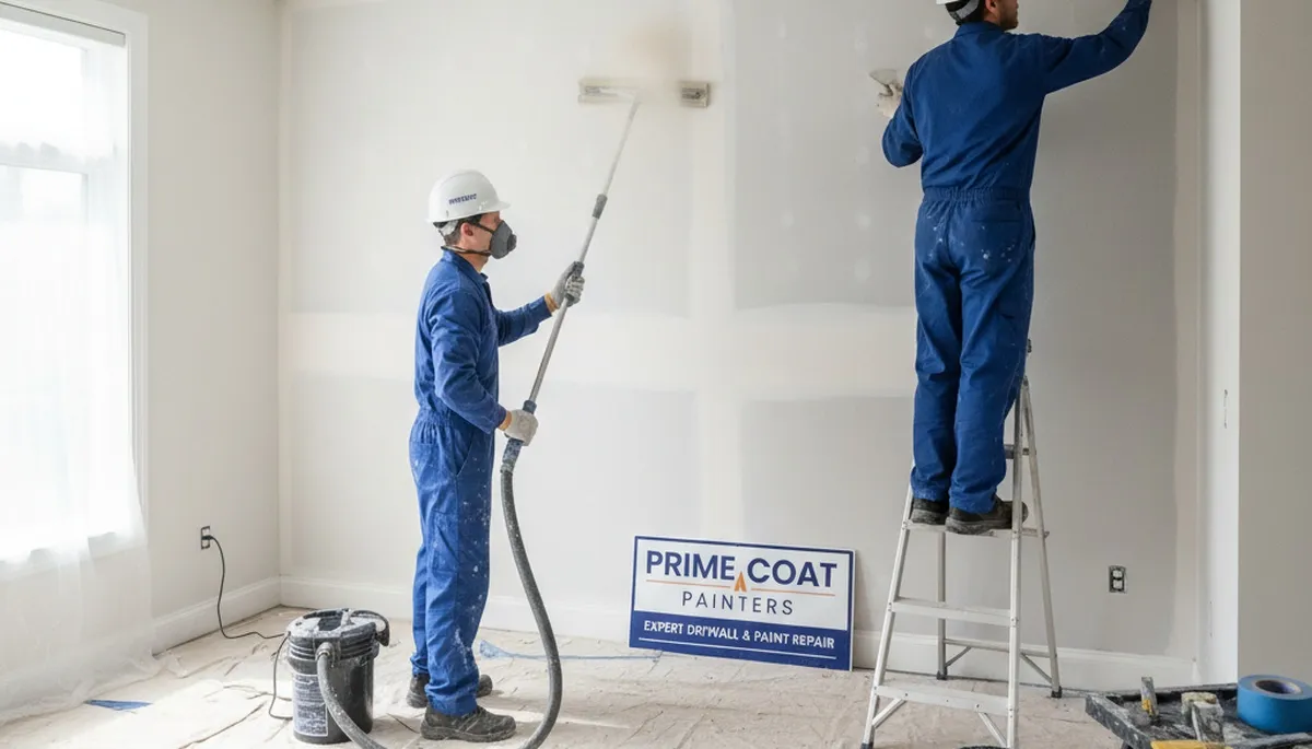 Drywall repair in Easton, PA for cracks, nail pops, and damage, creating a smooth paint-ready finish