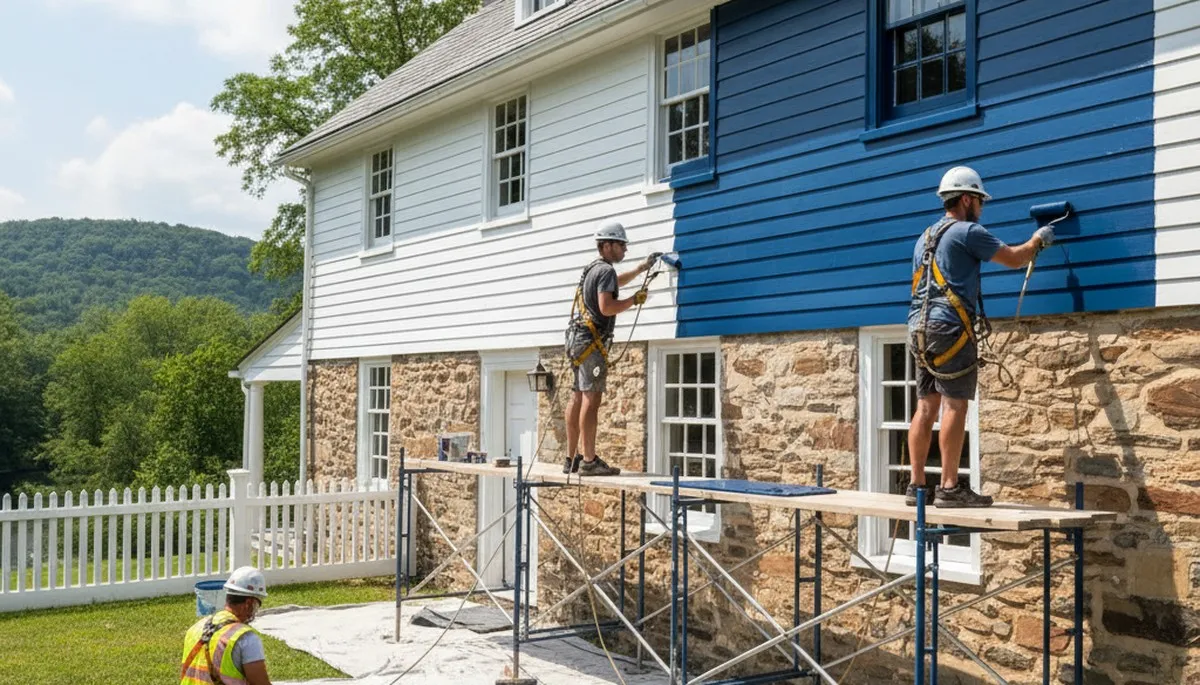 Professional painting service in Easton, PA for residential and commercial interiors and exteriors